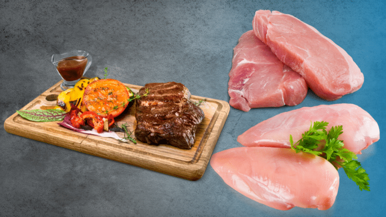 pork chop chicken breast steak